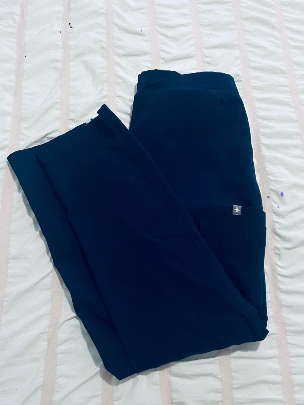 Navy Blue Figs Scrub Pants
